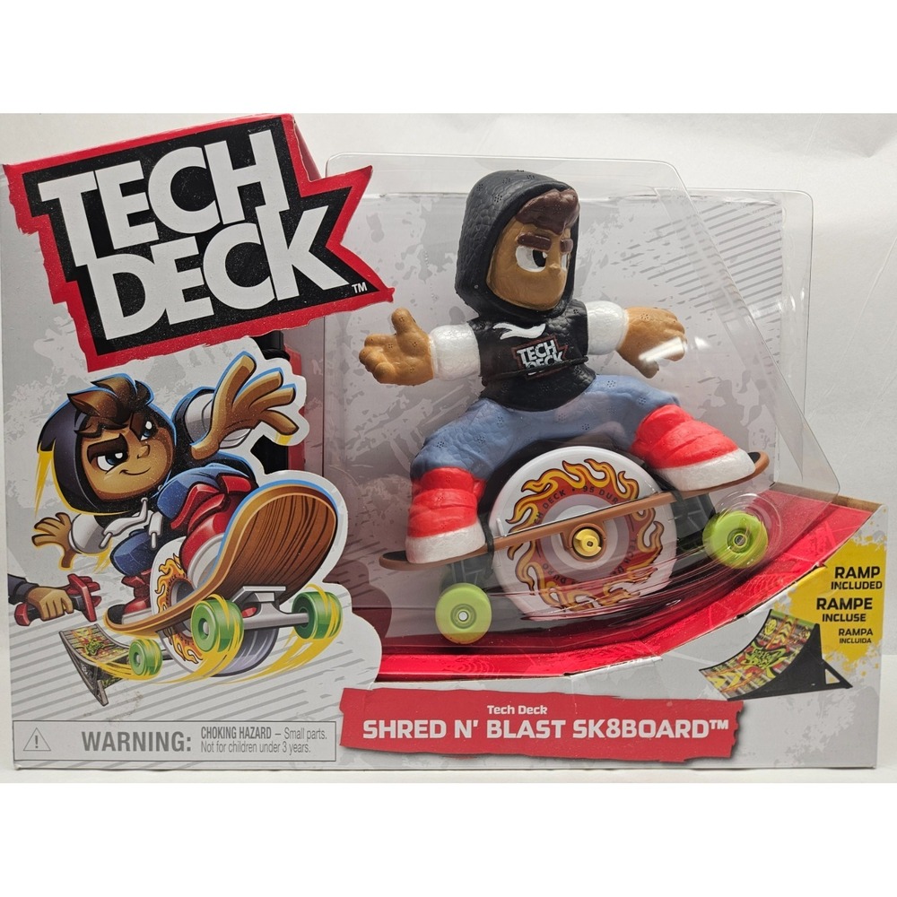 Tech‎ Deck Shred N' Blast Sk8board Finger Skateboard with Rider & Ramp NEW!